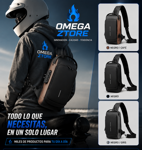 Mochila Cruzada Antirrobo Multifuncional | Estilo, Seguridad y Comodidad